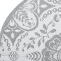 vidaXL Alfombra de exterior PP gris claro Ø200 cm vidaXL Alfombra de exterior PP gris claro Ø200 cm