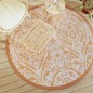 vidaXL Alfombra de exterior PP naranja y blanco Ø160 cm vidaXL Alfombra de exterior PP naranja y blanco Ø160 cm