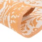 vidaXL Alfombra de exterior PP naranja y blanco Ø160 cm vidaXL Alfombra de exterior PP naranja y blanco Ø160 cm