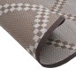 vidaXL Alfombra de exterior PP marrón Ø200 cm vidaXL Alfombra de exterior PP marrón Ø200 cm