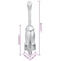 vidaXL Ancla plegable hierro maleable plateado 2,5 kg vidaXL Ancla plegable hierro maleable plateado 2,5 kg