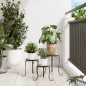 vidaXL Soportes para plantas 3 uds cerámica terracota y blanco vidaXL Soportes para plantas 3 uds cerámica terracota y blanco