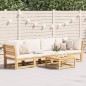 vidaXL Set de muebles de jardín 4 pzs y cojines madera maciza acacia vidaXL Set de muebles de jardín 4 pzs y cojines madera maciza acacia