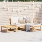 vidaXL Set de muebles de jardín 4 pzs y cojines madera maciza acacia vidaXL Set de muebles de jardín 4 pzs y cojines madera maciza acacia