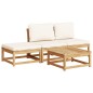 vidaXL Set de muebles de jardín 4 pzs y cojines madera maciza acacia vidaXL Set de muebles de jardín 4 pzs y cojines madera maciza acacia