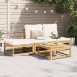 vidaXL Set de muebles de jardín 4 pzs y cojines madera maciza acacia vidaXL Set de muebles de jardín 4 pzs y cojines madera maciza acacia