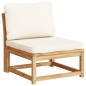vidaXL Set de muebles de jardín 4 pzs y cojines madera maciza acacia vidaXL Set de muebles de jardín 4 pzs y cojines madera maciza acacia