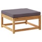 vidaXL Juego de muebles jardín 7 pzas con cojines madera maciza acacia vidaXL Juego de muebles jardín 7 pzas con cojines madera maciza acacia