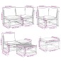 vidaXL Juego de muebles jardín 7 pzas con cojines madera maciza acacia vidaXL Juego de muebles jardín 7 pzas con cojines madera maciza acacia