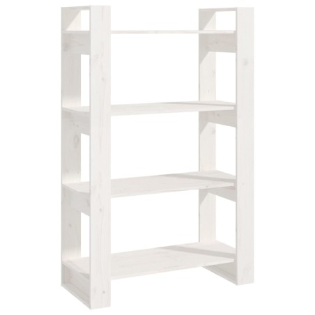 vidaXL Estantería/divisor de espacios madera pino blanco 80x35x125 cm
