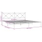 vidaXL Estructura de cama con cabecero metal negro 200x200 cm vidaXL Estructura de cama con cabecero metal negro 200x200 cm