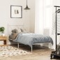 vidaXL Estructura de cama de metal con cabecero blanco 80x200 cm