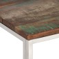 vidaXL Mesa de centro acero inoxidable y madera reciclada plateado vidaXL Mesa de centro acero inoxidable y madera reciclada plateado