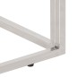 vidaXL Mesa de centro acero inoxidable y madera reciclada plateado vidaXL Mesa de centro acero inoxidable y madera reciclada plateado
