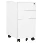 vidaXL Armario archivador móvil acero blanco 30x45x59 cm vidaXL Armario archivador móvil acero blanco 30x45x59 cm