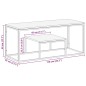 vidaXL Mesa de centro acero inoxidable y madera reciclada plateado vidaXL Mesa de centro acero inoxidable y madera reciclada plateado