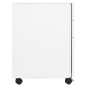 vidaXL Armario archivador móvil acero blanco 30x45x59 cm vidaXL Armario archivador móvil acero blanco 30x45x59 cm