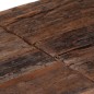vidaXL Mesa consola acero inoxidable madera maciza traviesa plateado vidaXL Mesa consola acero inoxidable madera maciza traviesa plateado