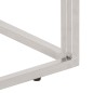 vidaXL Mesa consola acero inoxidable plateado y vidrio templado vidaXL Mesa consola acero inoxidable plateado y vidrio templado