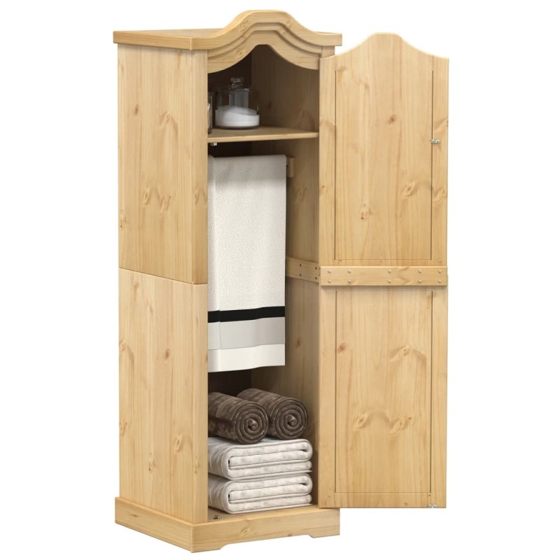 vidaXL Armario Corona madera maciza de pino 55x52x170 cm vidaXL Armario Corona madera maciza de pino 55x52x170 cm