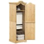 vidaXL Armario Corona madera maciza de pino 55x52x170 cm vidaXL Armario Corona madera maciza de pino 55x52x170 cm