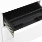 vidaXL Armario archivador móvil acero blanco 30x45x59 cm vidaXL Armario archivador móvil acero blanco 30x45x59 cm