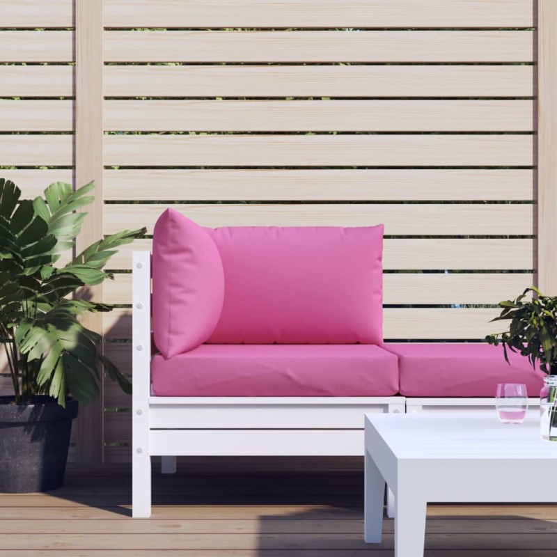 vidaXL Cojines para palés 3 piezas tela Oxford rosa