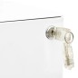 vidaXL Armario archivador móvil acero blanco 30x45x59 cm vidaXL Armario archivador móvil acero blanco 30x45x59 cm