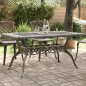 vidaXL Mesa de jardín aluminio fundido bronce 150x90x72 cm vidaXL Mesa de jardín aluminio fundido bronce 150x90x72 cm
