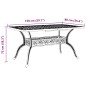 vidaXL Mesa de jardín aluminio fundido bronce 150x90x72 cm vidaXL Mesa de jardín aluminio fundido bronce 150x90x72 cm