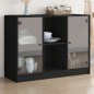 vidaXL Aparador madera de ingeniería negro 102x37x75,5 cm vidaXL Aparador madera de ingeniería negro 102x37x75,5 cm