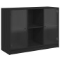 vidaXL Aparador madera de ingeniería negro 102x37x75,5 cm vidaXL Aparador madera de ingeniería negro 102x37x75,5 cm