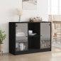 vidaXL Aparador madera de ingeniería negro 102x37x75,5 cm vidaXL Aparador madera de ingeniería negro 102x37x75,5 cm