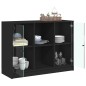 vidaXL Aparador madera de ingeniería negro 102x37x75,5 cm vidaXL Aparador madera de ingeniería negro 102x37x75,5 cm