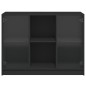 vidaXL Aparador madera de ingeniería negro 102x37x75,5 cm vidaXL Aparador madera de ingeniería negro 102x37x75,5 cm