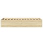 vidaXL Estructura de cama madera de ingeniería roble Sonoma 75x190 cm
