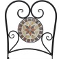 vidaXL Sillas de bistró plegables 2 uds cerámica terracota y blanco vidaXL Sillas de bistró plegables 2 uds cerámica terracota y blanco