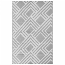 vidaXL Alfombra de exterior PP gris 190x290 cm