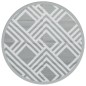 vidaXL Alfombra de exterior PP gris Ø200 cm vidaXL Alfombra de exterior PP gris Ø200 cm