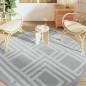 vidaXL Alfombra de exterior PP gris Ø200 cm vidaXL Alfombra de exterior PP gris Ø200 cm