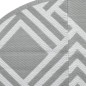 vidaXL Alfombra de exterior PP gris Ø200 cm vidaXL Alfombra de exterior PP gris Ø200 cm