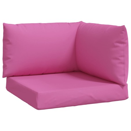 vidaXL Cojines para palés 3 piezas tela Oxford rosa