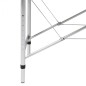 vidaXL Camilla de masaje plegable 2 zonas estructura de aluminio negra vidaXL Camilla de masaje plegable 2 zonas estructura de aluminio negra