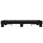 vidaXL Estructura de cama madera de ingeniería y metal negro 140x200cm vidaXL Estructura de cama madera de ingeniería y metal negro 140x200cm