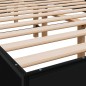 vidaXL Estructura de cama madera de ingeniería y metal negro 140x200cm vidaXL Estructura de cama madera de ingeniería y metal negro 140x200cm