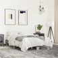 vidaXL Estructura cama madera ingeniería metal gris Sonoma 140x200 cm vidaXL Estructura cama madera ingeniería metal gris Sonoma 140x200 cm