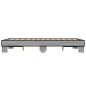 vidaXL Estructura cama madera ingeniería metal gris Sonoma 140x200 cm vidaXL Estructura cama madera ingeniería metal gris Sonoma 140x200 cm