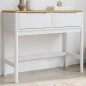vidaXL Mesa consola FLORO madera maciza de pino blanco 89,5x36,5x73 cm vidaXL Mesa consola FLORO madera maciza de pino blanco 89,5x36,5x73 cm