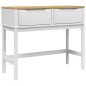 vidaXL Mesa consola FLORO madera maciza de pino blanco 89,5x36,5x73 cm vidaXL Mesa consola FLORO madera maciza de pino blanco 89,5x36,5x73 cm