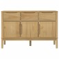 vidaXL Aparador FLORO madera maciza de pino marrón cera 114x43x74 cm vidaXL Aparador FLORO madera maciza de pino marrón cera 114x43x74 cm